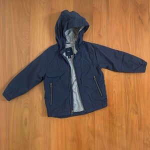 Baby Gap Navy Hooded Rain Jacket / Windbreaker Size 4